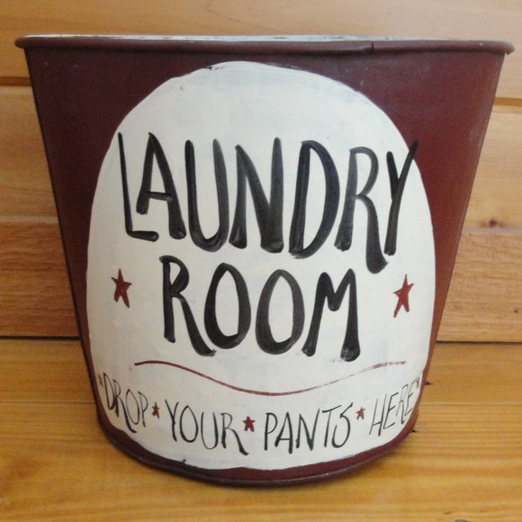 Other - Rustic Decor - Laundry Room Bucket